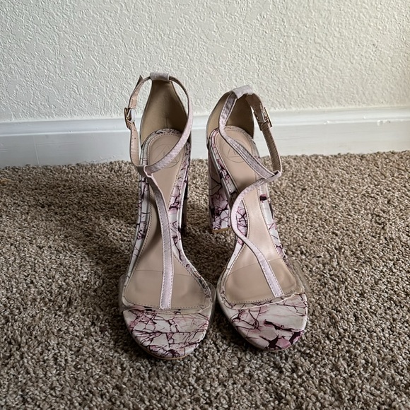 MG block heel sandal pink marble - Picture 4 of 6